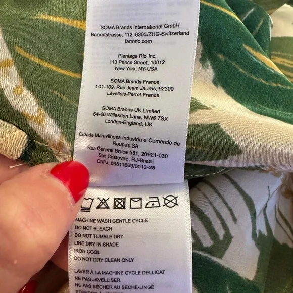 Farm Rio Tropical Green One-Shoulder jumpsuit - Picture 8 of 14